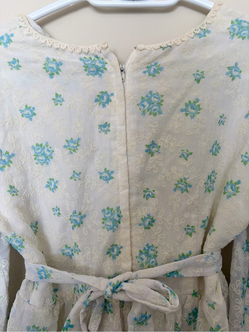 vintage 70s prairie dress - Picture 6 of 7